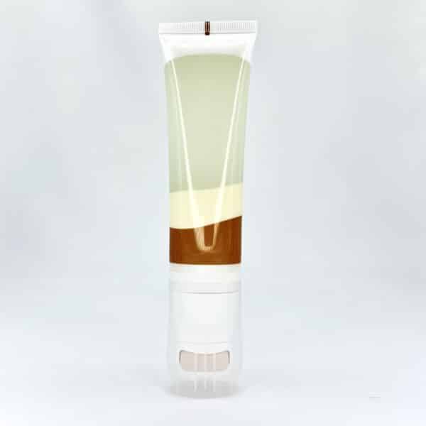 Wholesale Tube with sponge roller for cosmetic or skincare products, PCR and Ocean-bound plastic available, customisable colour, size and printing.