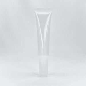 Wholesale cosmetic tube with applicator for cosmetic or skincare products, with turning lock system, PCR and Ocean-bound plastic available, customisable colour, size and printing