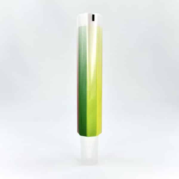 Wholesale cosmetic tube with applicator for cosmetic or skincare products, with turning lock system, PCR and Ocean-bound plastic available, customisable colour, size and printing