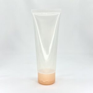 Wholesale cosmetic tube for cosmetic or skincare products, with turning lock system, PCR and Ocean-bound plastic available, customisable colour, size and printing