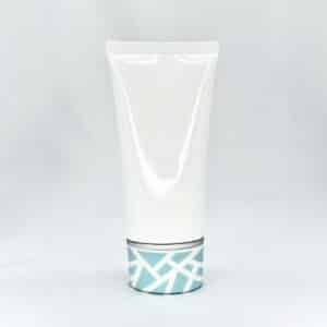 Wholesale cosmetic tube for cosmetic or skincare products, with double layer lid. PCR and Ocean-bound plastic available, customisable colour, size and printing