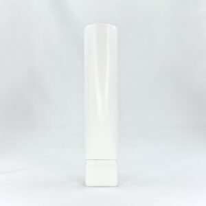 Wholesale square cosmetic tube with applicator for cosmetic or skincare products, with turning lock system, PCR and Ocean-bound plastic available, customisable colour, size and printing
