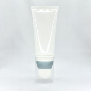 Wholesale Tube with brush head for cosmetic or skincare products, with turning lock system, PCR and Ocean-bound plastic available, customisable colour, size and printing.