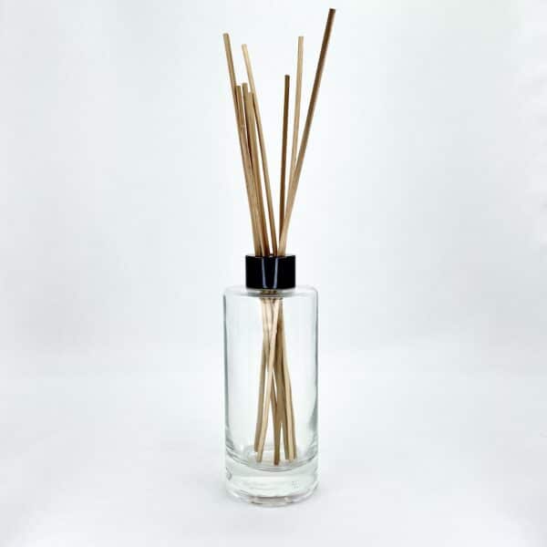 candle and diffuser bottle and packaging
