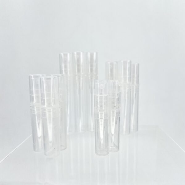 all-plastic spray sample/tester size 1ml-2ml-3ml-4ml-5ml